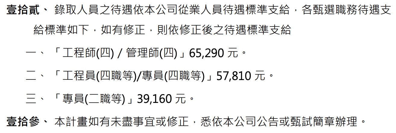 2026 桃園機場徵才資訊（圖源：擷取自官方甄試簡章）