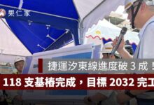 捷運汐東線進度破 3 成！118 支基樁完成，目標 2032 年完工（圖源：新北捷工局）
