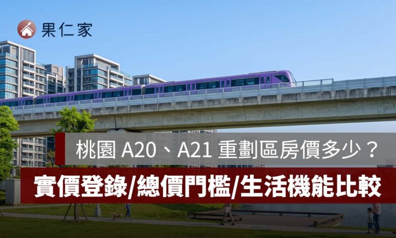 2026 桃園 A20、A21 重劃區房價多少？實價登錄、總價門檻、交通生活機能一次比較