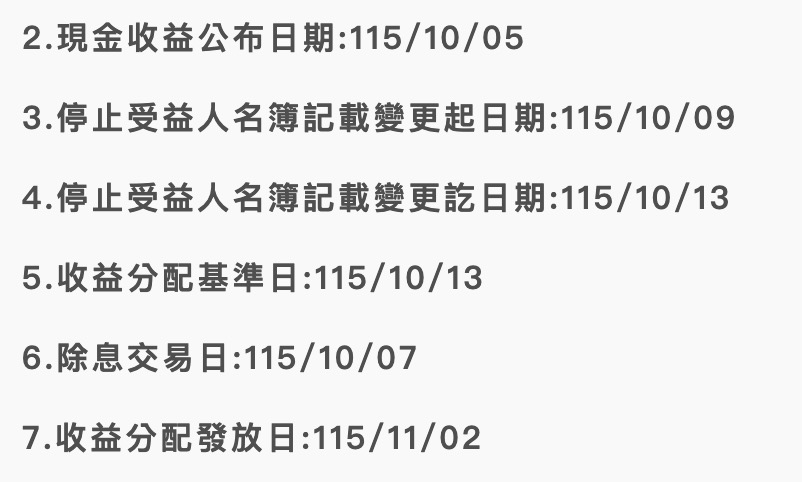00940 配息資訊(圖源:擷取自證交所)
