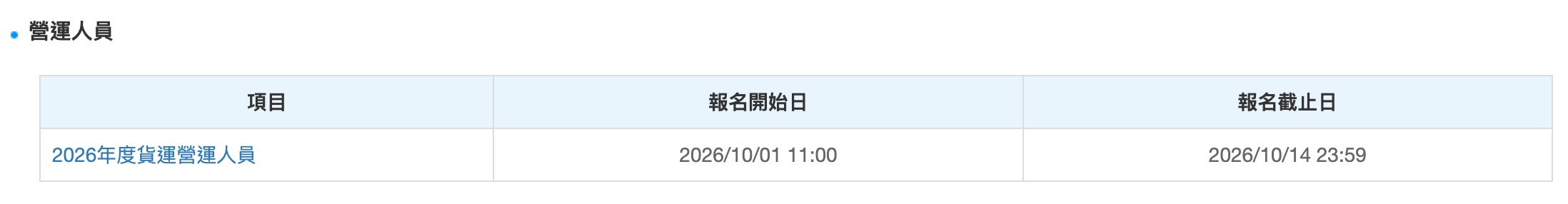 2026 中華航空徵才資訊（圖源：擷取自華航官網）