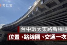 台中環太東路新橋通車！位置、路線圖、北屯太平交通改善一次看