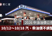 今日油價：10/12～10/18 汽柴油凍漲！95 無鉛 32.7 元，92、98、柴油價格一次看（圖源：中油官網）
