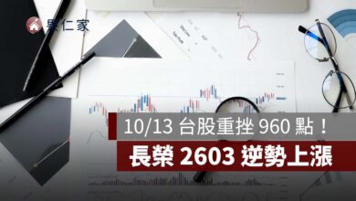 10/13 台股重挫 960 點！長榮 2603 逆勢上漲，聯發科、0050 為何走弱？
