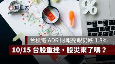 台積電 ADR 財報亮眼仍跌 1.8%！10/15 台股重挫 1656 點、南亞跌停，股災來了嗎？