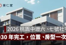 2026 桃園中壢六號、七號社宅動工！608 戶位置、房型、交通與 2030 年完工時間