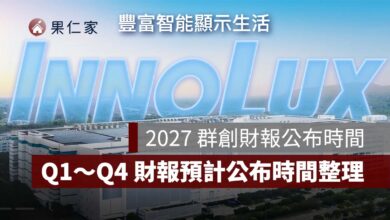 2027 群創財報公布時間｜Q1～Q4 財報預計何時出爐？3481 法說會與年報日期整理（圖源：群創光電官網）