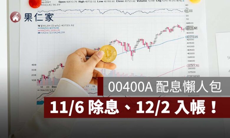 00400A 配息最新！11 月預估配 0.12 元，11/6 除息、12/2 入帳，一張領多少？